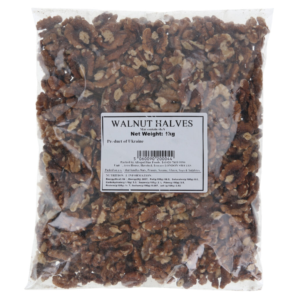 Walnut Light Amber Halves Afropol